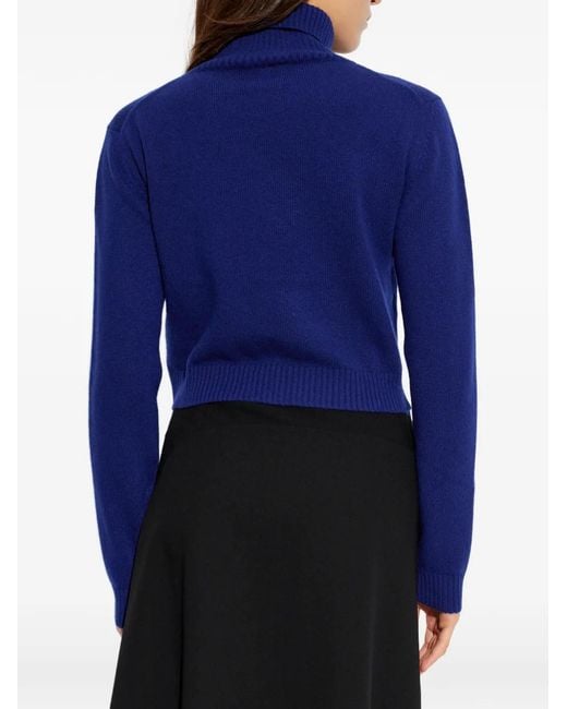 Pull À Bords Côtelés Jil Sander en coloris Blue