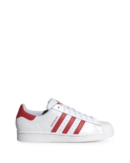 Adidas White Superstar Shell-Toe Sneakers for men