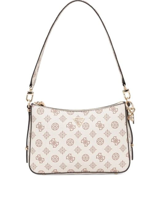 Guess Natural Daryna Monogram-Pattern Shoulder Bag