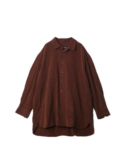 Casey Casey Brown Long-Sleeved Shirt for men