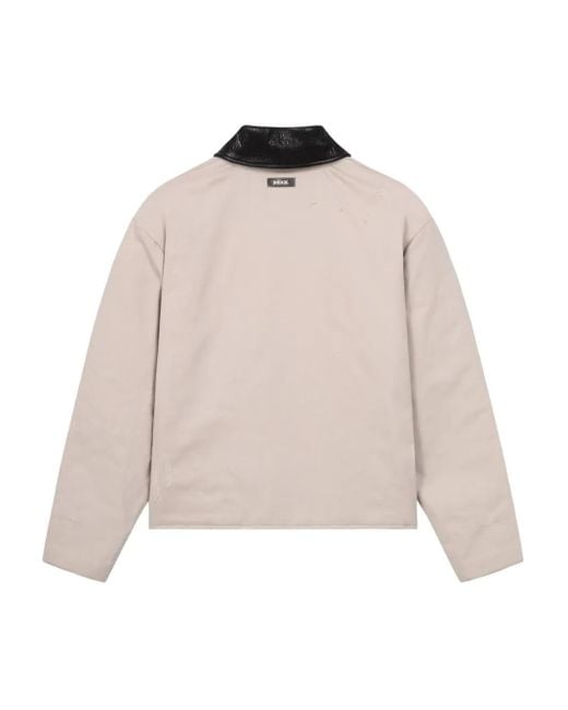 ROUGH Natural Two-Tone Zip-Up Jacket for men