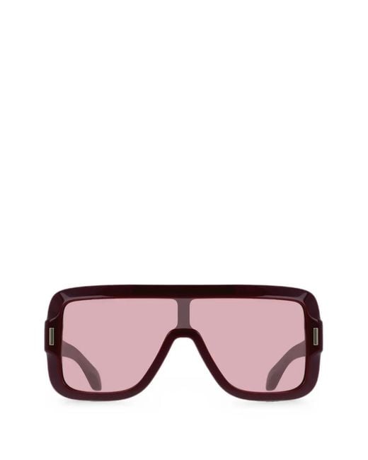 Ferragamo Pink Geometric-Frame Sunglasses