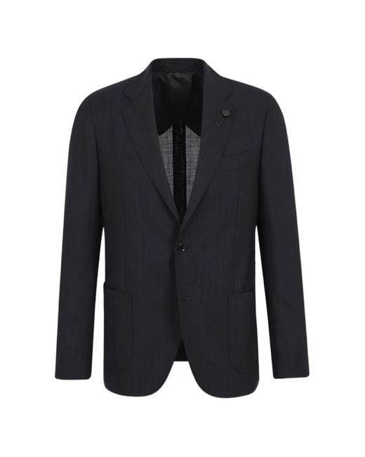 Lardini Blue Striped Two-Piece Suit for men