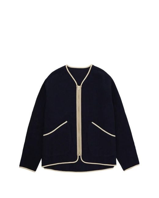 Fortela Blue Sherpa Jacket for men