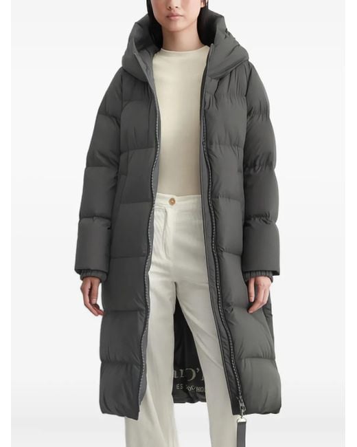 Marc O' Polo Gray Padded Hooded Coat