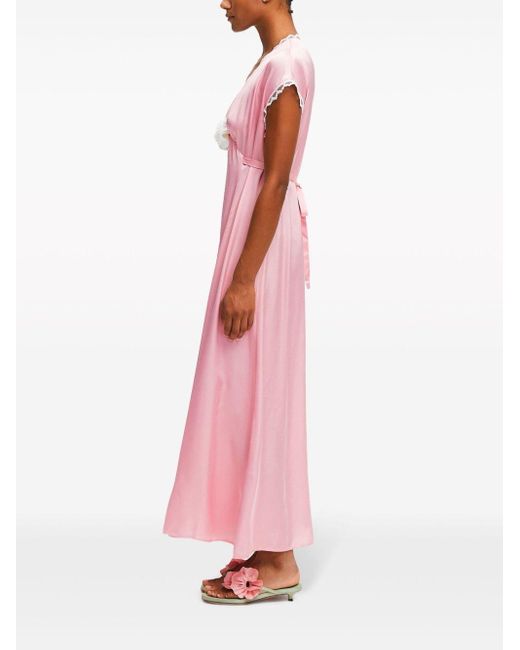 Sleeper Pink The Genus Satin Dress