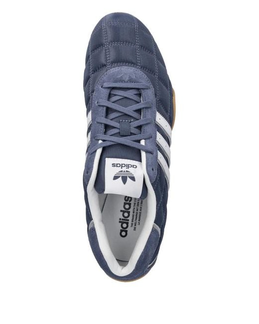 Adidas Blue Adi Racer Lo Quilted Stripes-Detail Sneakers for men