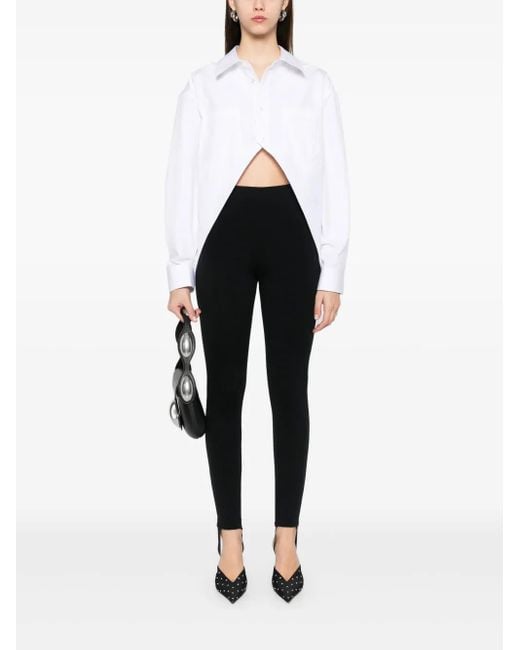 Alexander Wang White Exaggerated Split Front Shirt
