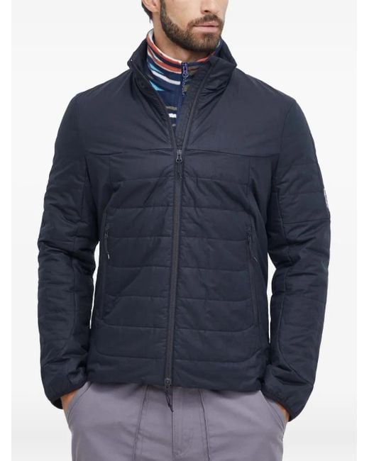 Icebreaker Blue Quilted Zip-Up Jacket for men