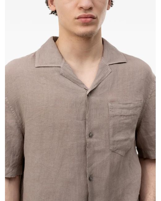 HUGO Gray Chemise À Poche Plaquée for men