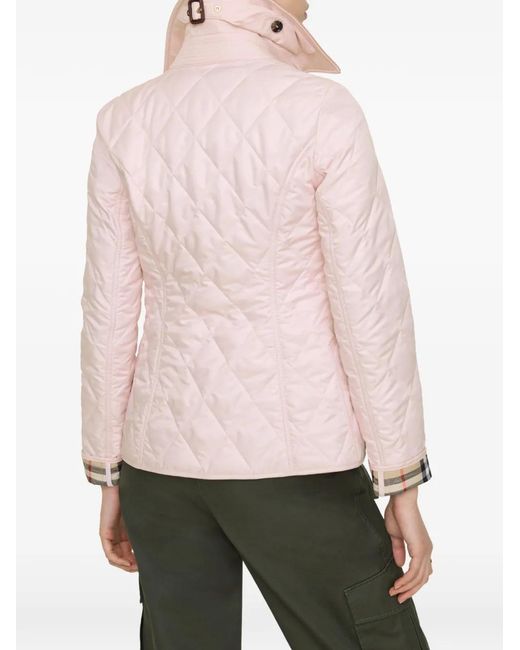 Burberry Gewatteerd Jack in het Pink