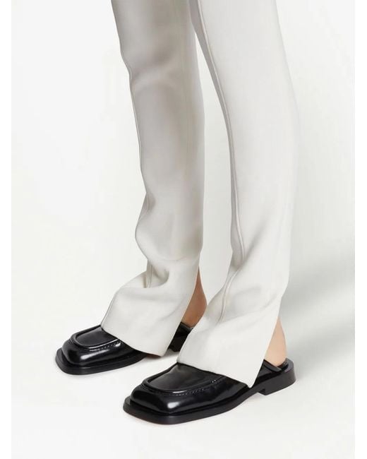 Proenza Schouler White Bi-stretch Crepe Slim Trousers