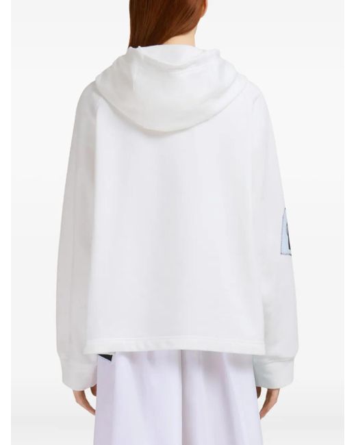 Marni Red Graphic-Print Hoodie