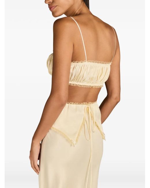 MARK-OFF Natural Polina Satin Maxi Skirt