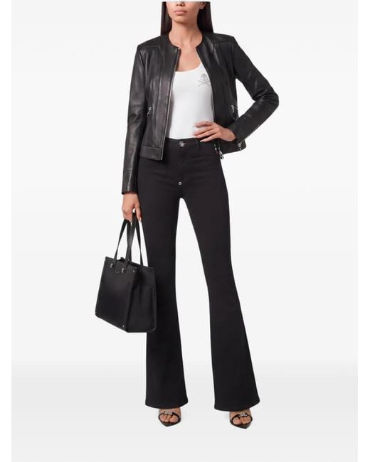 Philipp Plein Black Flare Fit Jeans Basique