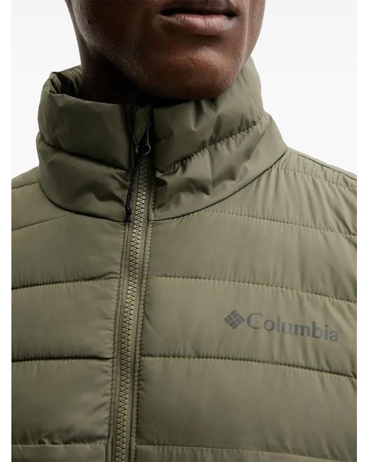 Columbia Gray Zip Quilted Performance Jacket for men