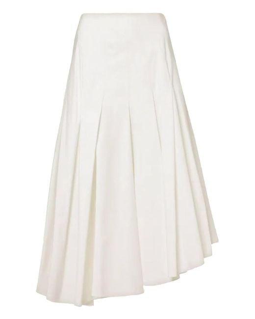 FFORME White Rio Midi Skirt