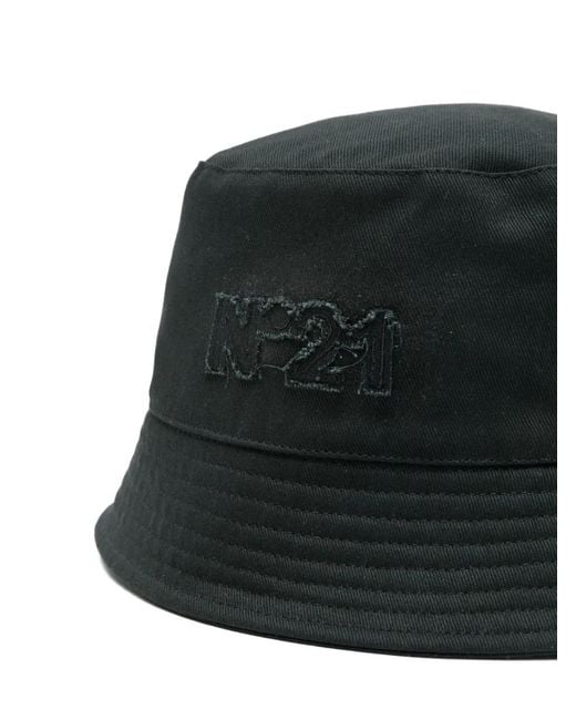 N°21 Black Logo Bucket Hat