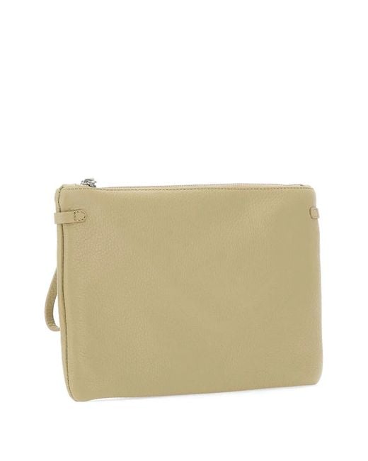 Gianni Chiarini Natural Hermy Leather Clutch Bag