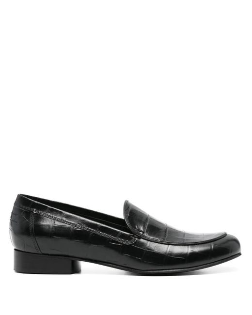 Gia Borghini Black Money Loafers