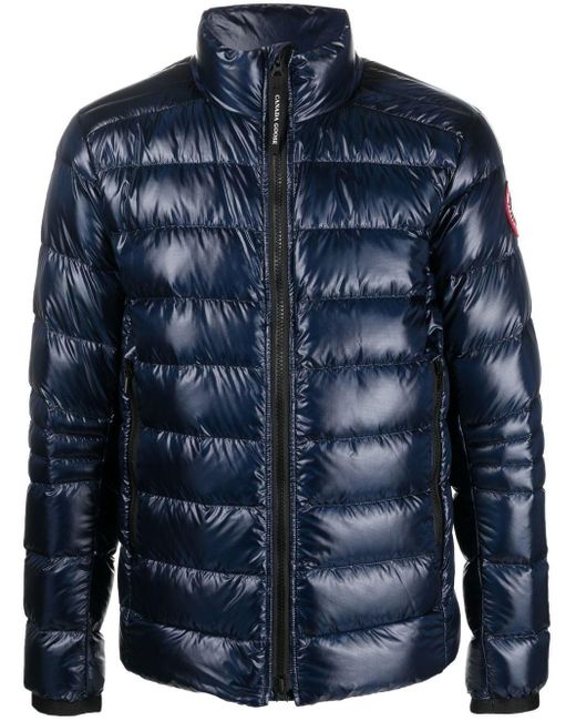 Canada Goose Goose Crofton Down-padded Puffer Jacket in Blue for Men | Lyst