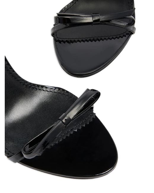 DSquared² Black Bow Heeled Sandals