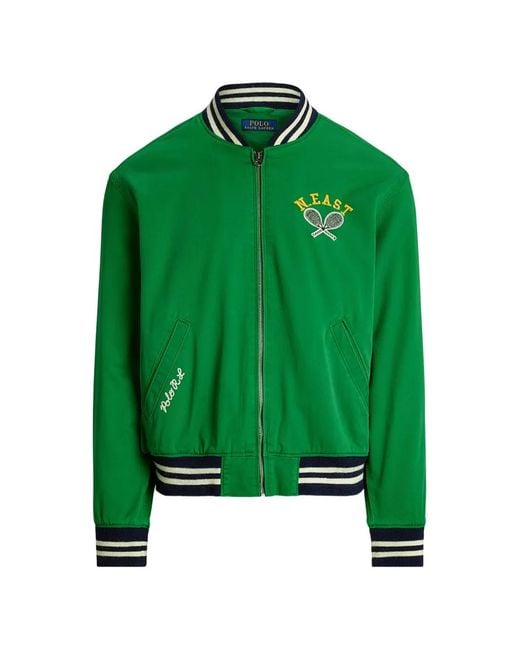 Polo Ralph Lauren メンズ グリーン アップリケ ジャケットの通販はau