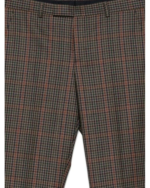 Paul Smith Gray Checked Wool Trousers for men