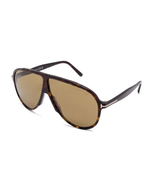 Tom Ford Natural Pilot-Frame Sunglasses