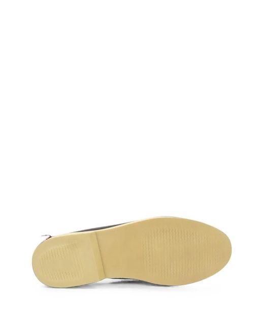 Fortela White X Sperry Leather Boat Shoes for men