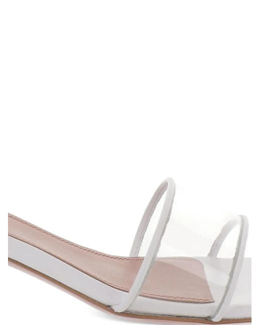 AMINA MUADDI White Andreea Glass Sandals
