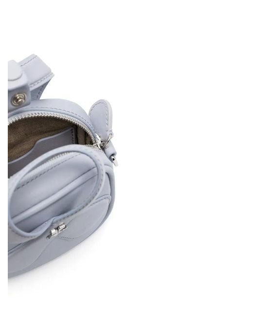 Courreges White Mini Loop Shoulder Bag