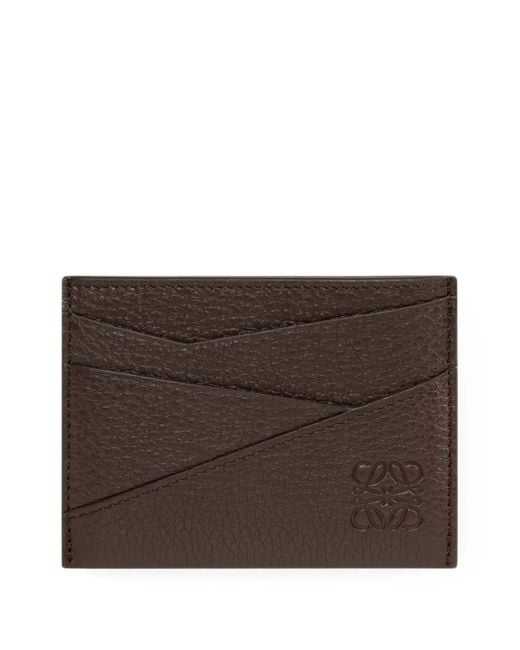 Loewe Brown Porte-Cartes Puzzle Edge for men