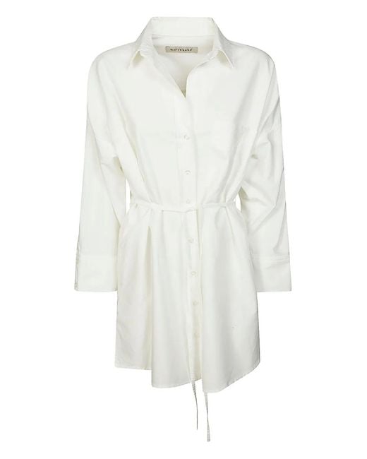 White Sand White Belted Shirt