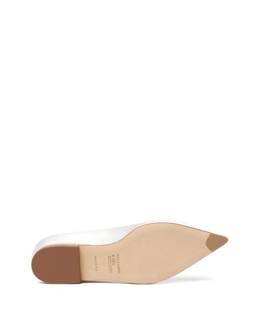 Scarosso White Iris Ballerina Shoes
