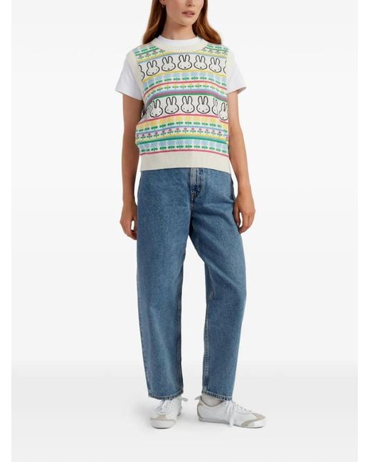 Chinti & Parker Blue Fairisle Pattern Top