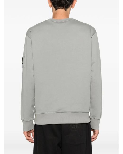 Moose Knuckles Gray Pocket Crewneck Sweater for men