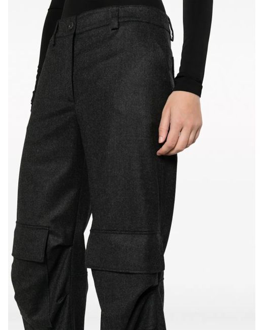 P.A.R.O.S.H. Black Parosh Trousers Anthracite