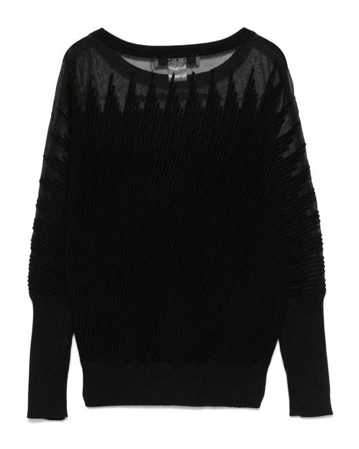 DKNY Black Ribbed Sweater