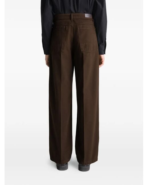 Lemaire Brown Wide Pants for men