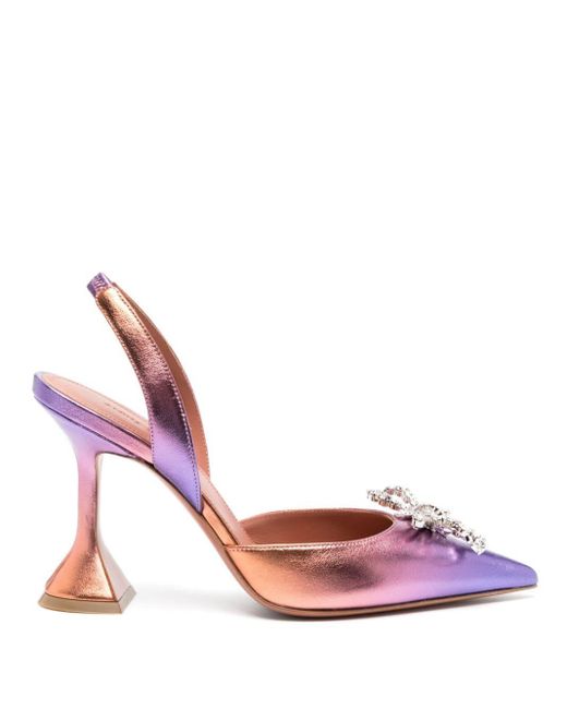 Zapatos Rosie con tacón de 90 mm AMINA MUADDI de color Pink