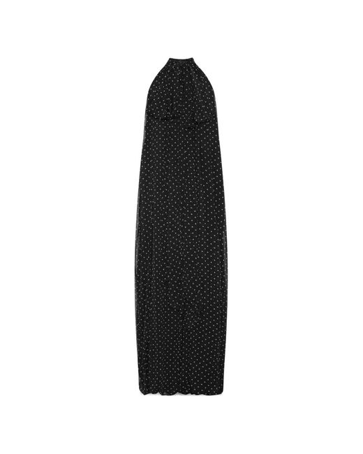 ROTATE BIRGER CHRISTENSEN Black Chiffon Balloon Jumpsuit