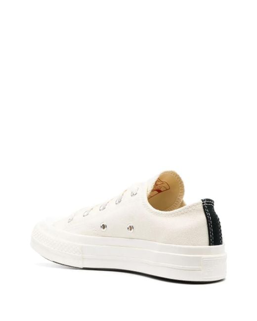 COMME DES GARÇONS PLAY White X Converse Red Heart Chuck Taylor '70 Low Sneakers