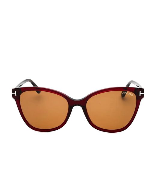 Tom Ford Brown Cat-Eye Frame Sunglasses