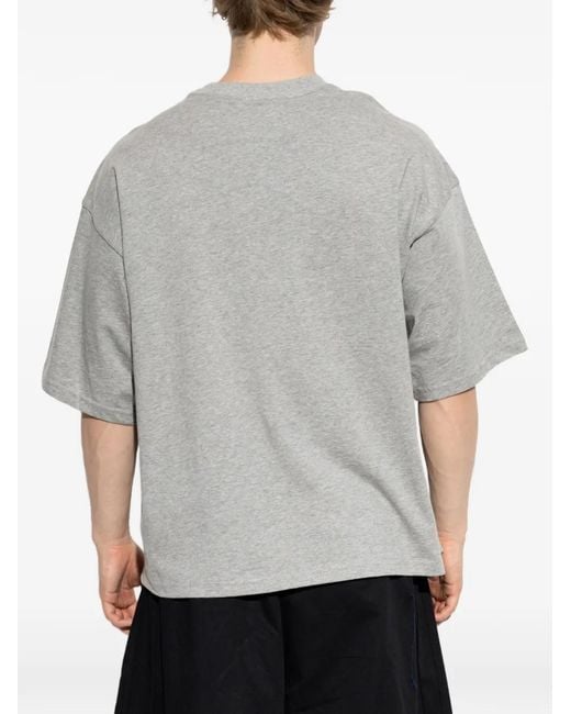 Adidas Gray Logo Short-Sleeve T-Shirt for men