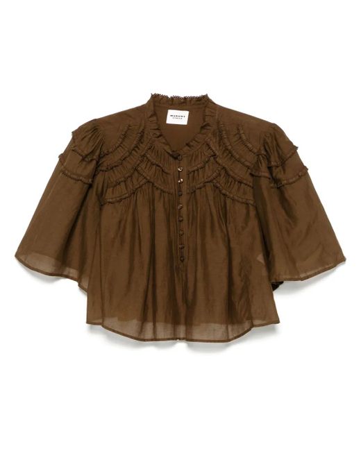 Isabel Marant Brown Carmen Blouse
