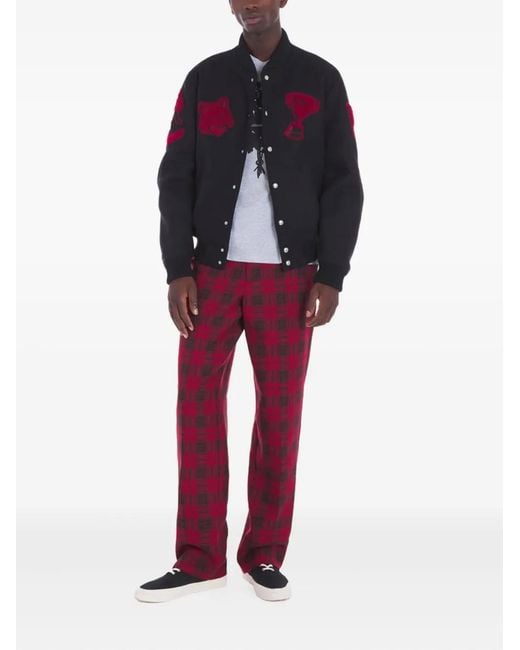 Maison Kitsuné Black Appliqué Button Jacket for men
