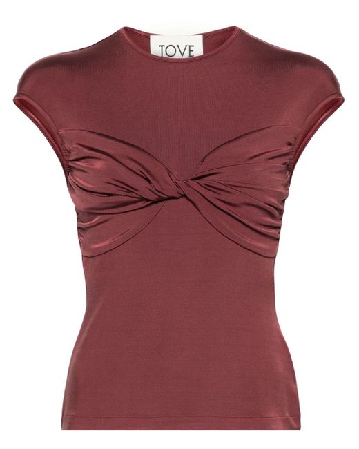 TOVE Red Paola Twisted Top