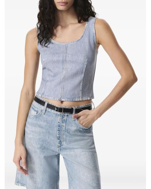Rag & Bone Gray Denim Vest