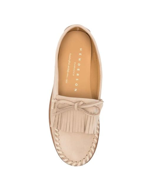 Henderson Natural Tassia Fringed Loafers
